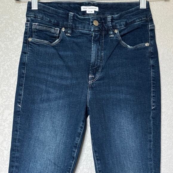 Good American GLC873T Blue260 Good Legs Skinny Cropped Jeans Sz 4/27 Stretch - Picture 6 of 10